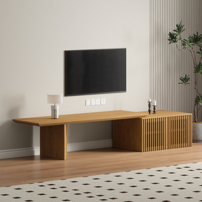 Modern Tv Cabinet Entertainment Center With Storage, Up To 85'' Tv, Minimalist Tv Cabinet For Living Room/bedroom - (60.6-84.3 Expandable)