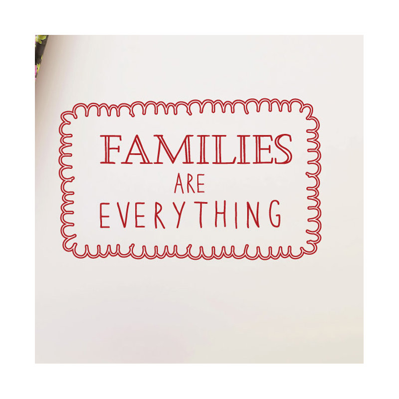Wall Decal, Large, Dark Red