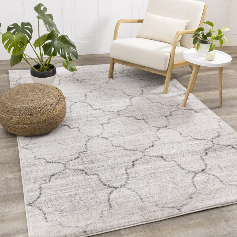 Tapis intérieur gris Katrein, Rectangle 9 pi x 12 pi