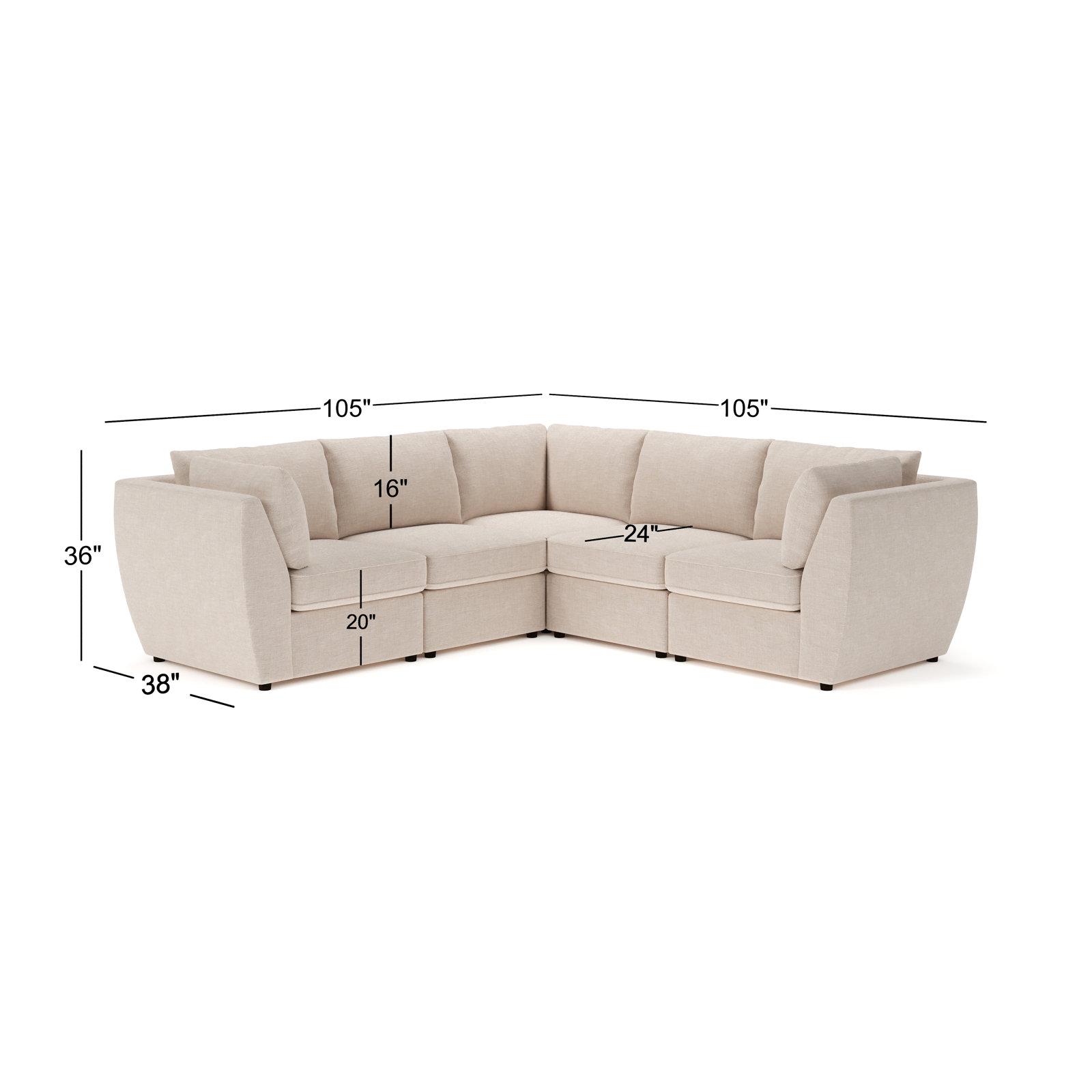 Caldwell Modular Sectional, Bella Forest