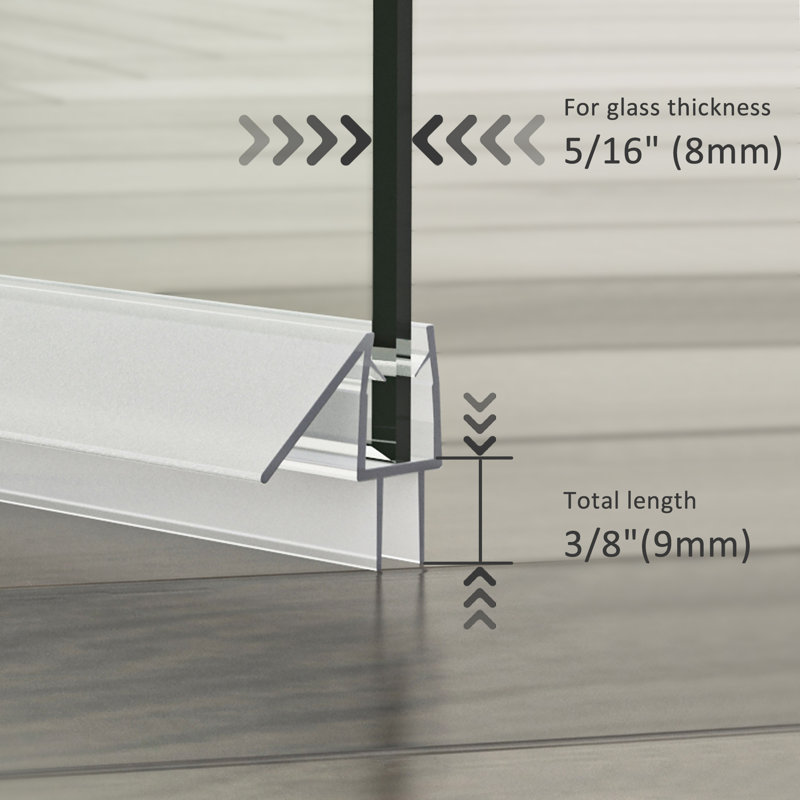 Frameless Glass Shower Door Sweep