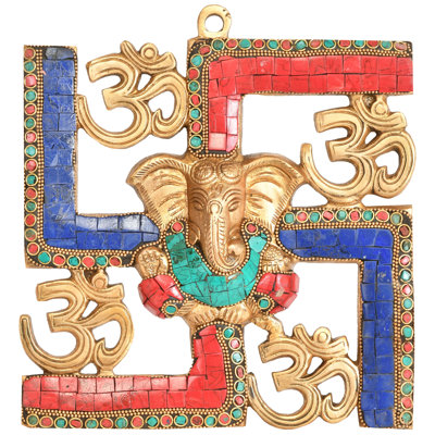 Suspension murale Om Ganesha
