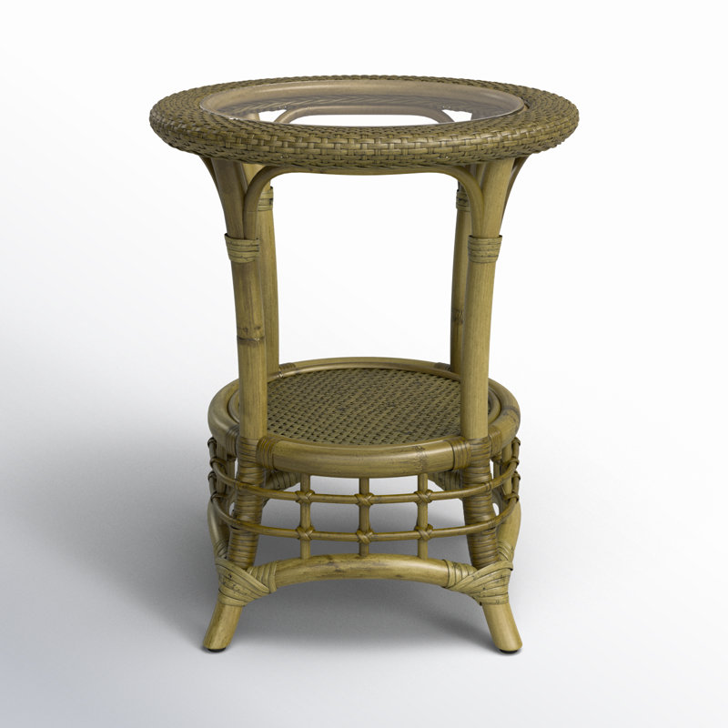 Bridgehampton End Table, Brass