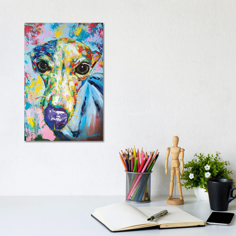 Italian Greyhound II by Tadaomi Kawasaki - Wrapped Canvas Gallery-Wrapped Canvas Giclée, 20.32 cm H x 30.48 cm W