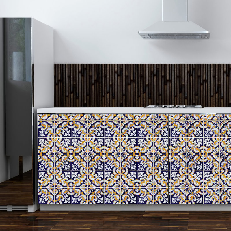 Abstract Non-Wall Damaging Tile Decal