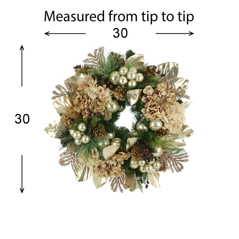 Jeyla Jeyla 30" Hydrangea Ornament Wreath
