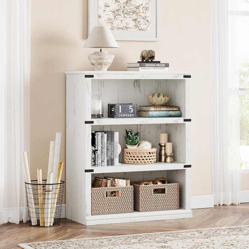Bookcase, (3 Shelves) 101.5"H x 80"W x 30.5"D, White