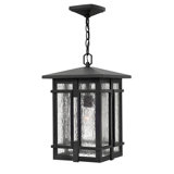Tucker Museum Black 1 -Bulb 17.5" H LED Outdoor Hanging Lantern