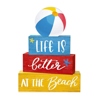 Beach Ball Summer Tabletop Decor Set