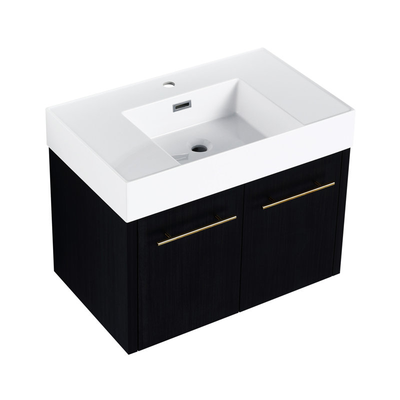 Ensemble de meuble-lavabo mural 30 po avec lavabo Rosko