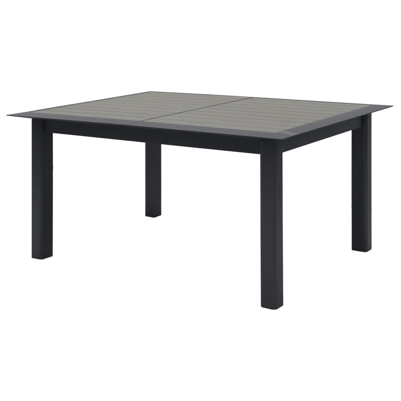 Kalem Rectangular Metal Extendable Outdoor Dining Table , 160cm cm W 115cm cm D