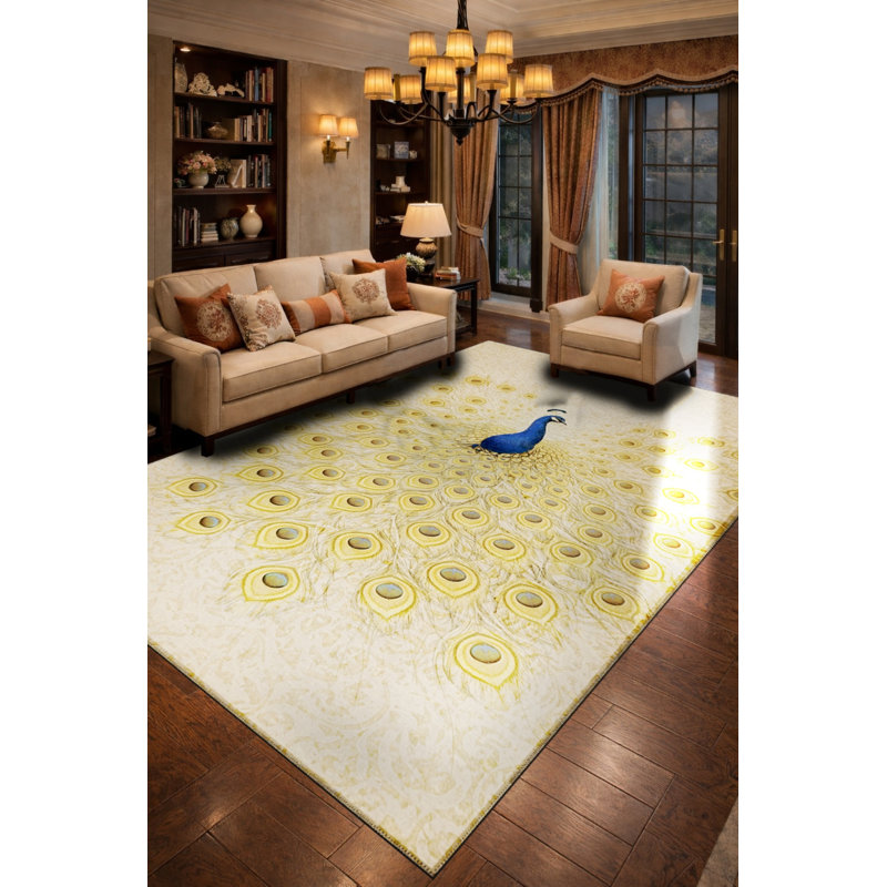 Tapis beige tissé Mosso, 2' x 2'11"