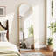  Full Length Arch Mirror, Full Body Floor Mirror with Stand, Standing/Leaning/Hanging for Living Room Bedroom