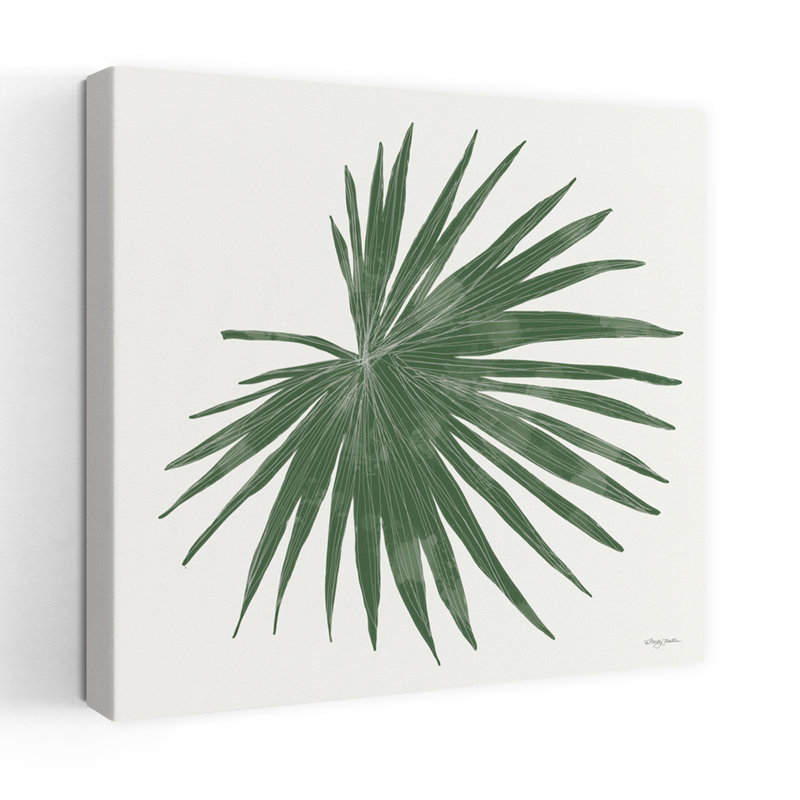 Palmier tropical avec éventail de palmiers tropicaux, H 24 po x l 24 po