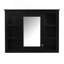 Armoire à pharmacie, armoire de rangement de salle de bain murale, armoire de salle de bain moderne avec miroir, armoire à miroir avec 6 tablettes ouvertes, meuble-lavabo non inclus
