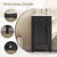 Meuble-lavabo 18 po avec lavabo en céramique-126658128