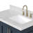 37'' Single Bathroom Vanity with Carrara Marble Top-93359247