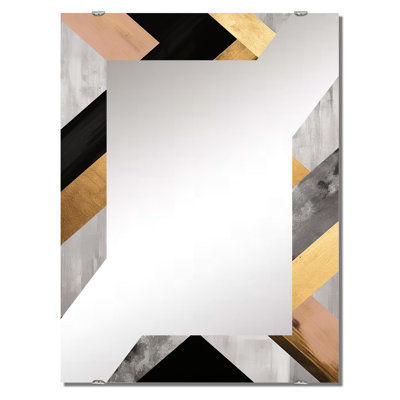 Geometric Tiles IV - Abstract Geometric Decorative Wall Mirrors MIR134588