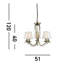 Rodman 5 - Light Shaded Chandelier-565317842