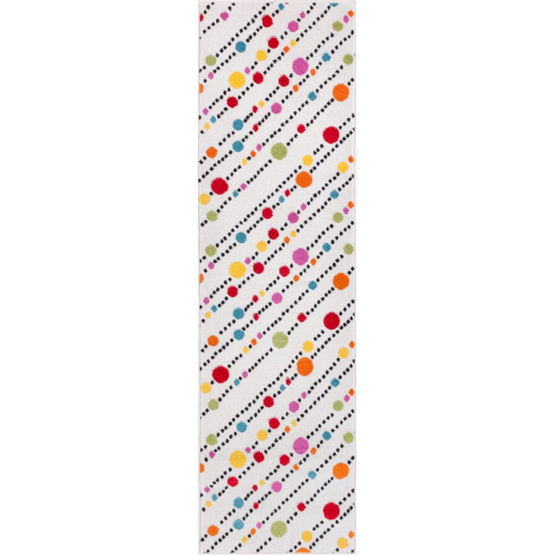 Abdulkadir Striped Polypropylene Rug, Runner 2'3" x 7'3"
