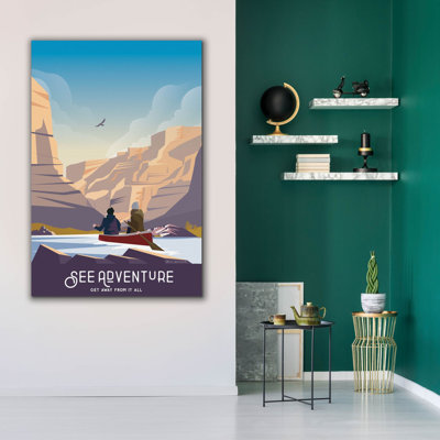 Epic Graffiti 'See Adventure' by Omar Escalante Canvas Wall Art