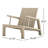 Louvinia Teak Solid Wood Outdoor Lounge Chair-1827786741