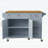 Vintage-Style Kitchen Island with Drop Leaf,Spacious Storage,and Mobile Wheels-234932587