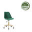Chaise de bureau pivotante en velours Haisley-583451530