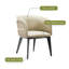 Ensemble de 2 chaises d'appoint Modern Beige