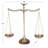 Farrell Metal Small Vintage Style Decorative Gold Scales with Red and Green Floral Accents