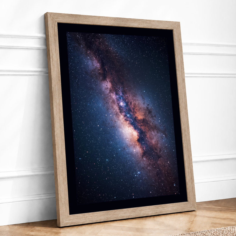 Celestial Arc Minimalist - Print, A2 - 59.4 x 42.0 cm, Oak