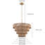 Luminaire suspendu bol 6 lumières Evadne