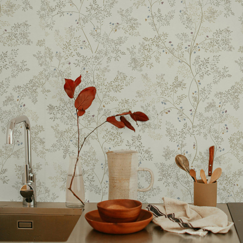Papier peint Posies Champagne Paste The Wall 77,2 po x 120 po