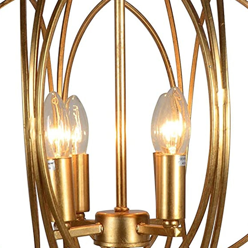 4 - Light Dimmable Globe Chandelier