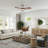 42" 3-Blade LED Standard Ceiling Fan with Remote Control and Light Kit for Living Room