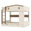 Lit superposé grand sur grand avec tiroirs et tablettes de rangement, lits superposés en bois massif avec crochets, aucun sommier nécessaire-1542979409