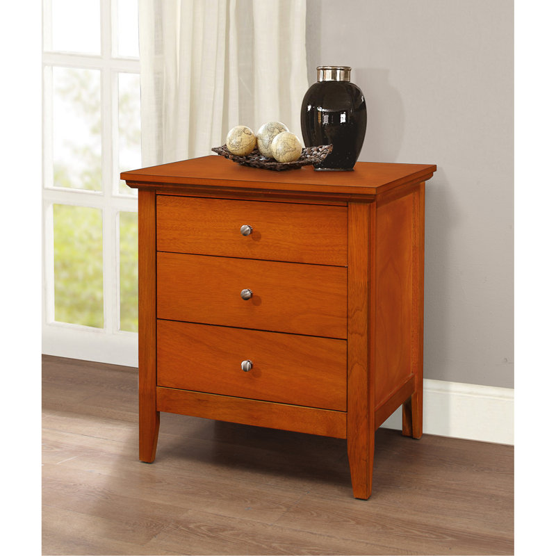  Hammond 3 - Drawer Nightstand , Oak