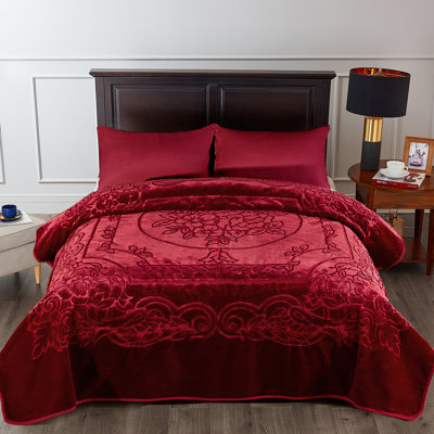 JML JasmineBlanket Luxury Soft Blanket, Thick Warm Winter Bed Blanket, 85"x95", 10lbs 