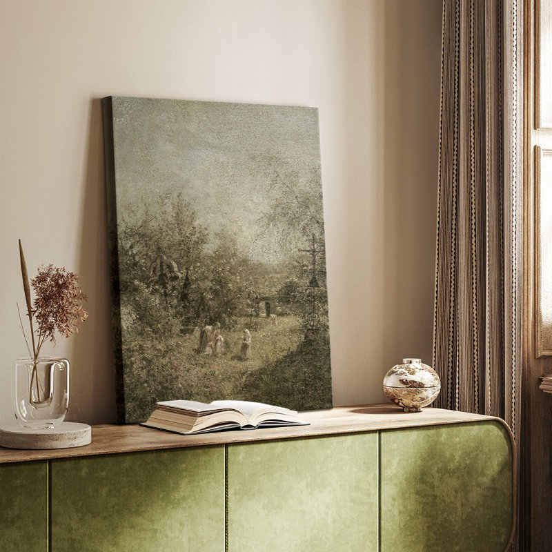 Paysage rétro CLxxvi - galerie Cavas, H 48 po x l 32 po