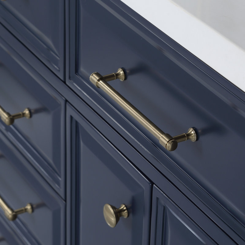 Palace 60'' W Vanity, Monarch Blue, Satin Gold