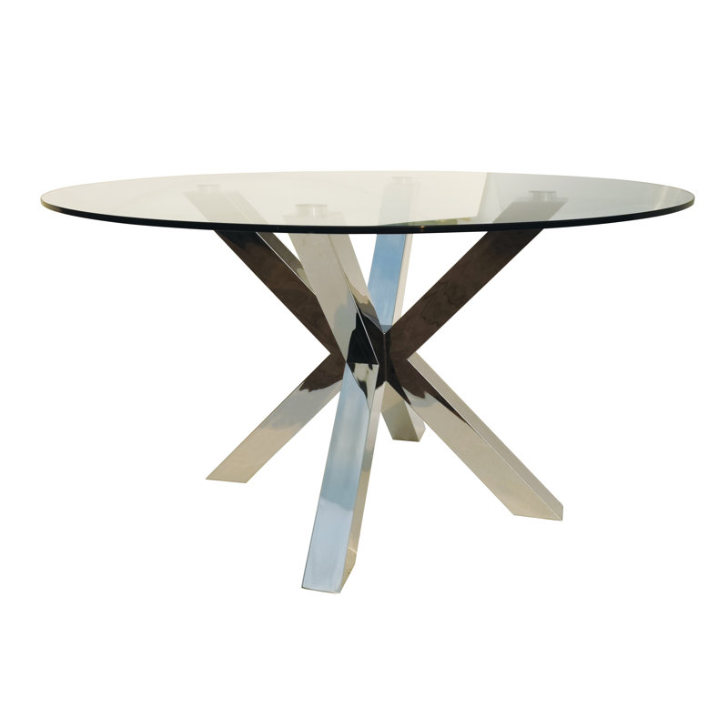 Table de salle à manger Summerville, Argent argent, L 60 po x L 60 po