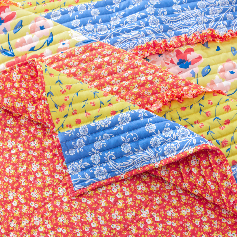 Ensemble de courtepointe en microfibre, Courtepointe simple + 1 taie décorative standard