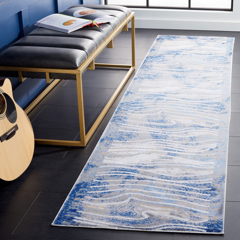 Palma Performance Abstract Rug, Runner 2'2" x 9'