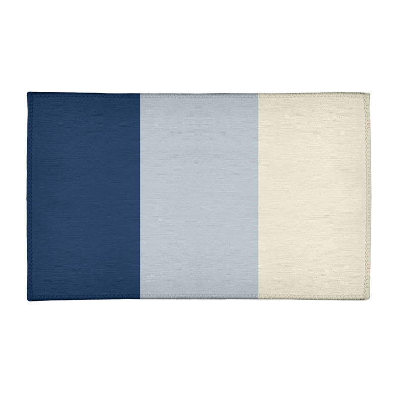 Chenille Striped Indoor Rug, Rectangle 2' x 3'
