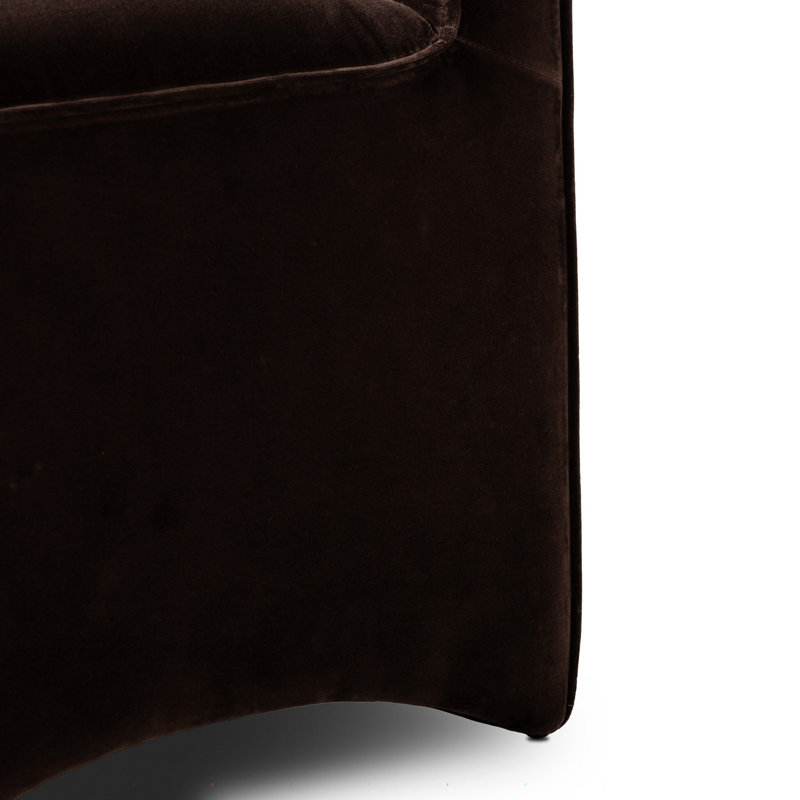 Allonia Upholstered Accent Stool, Surrey Cocoa