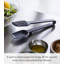 Yamazaki Home Silicone Tongs, Tongs, Silicone, Dishwasher Safe, Floating Design