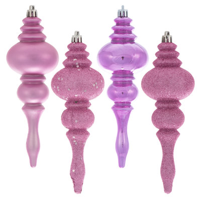 7" 4-Finish Finial Ornament