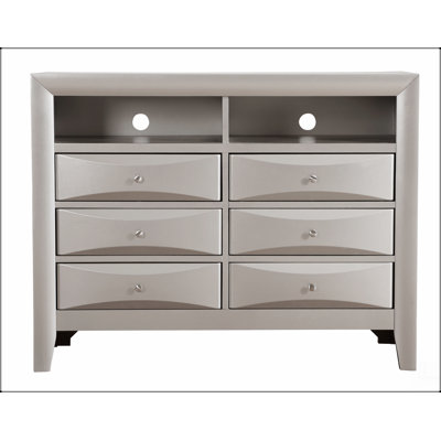 Commode média Marilla G1503-TV2, champagne argenté