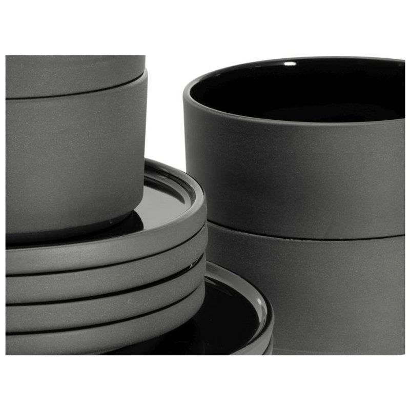 Creatable, Future Black Series, 12-Piece Plate Set