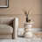 Stephanos Effect Stool End Table Durable Weatherproof Indoor and Outdoor Side Table-2062550464